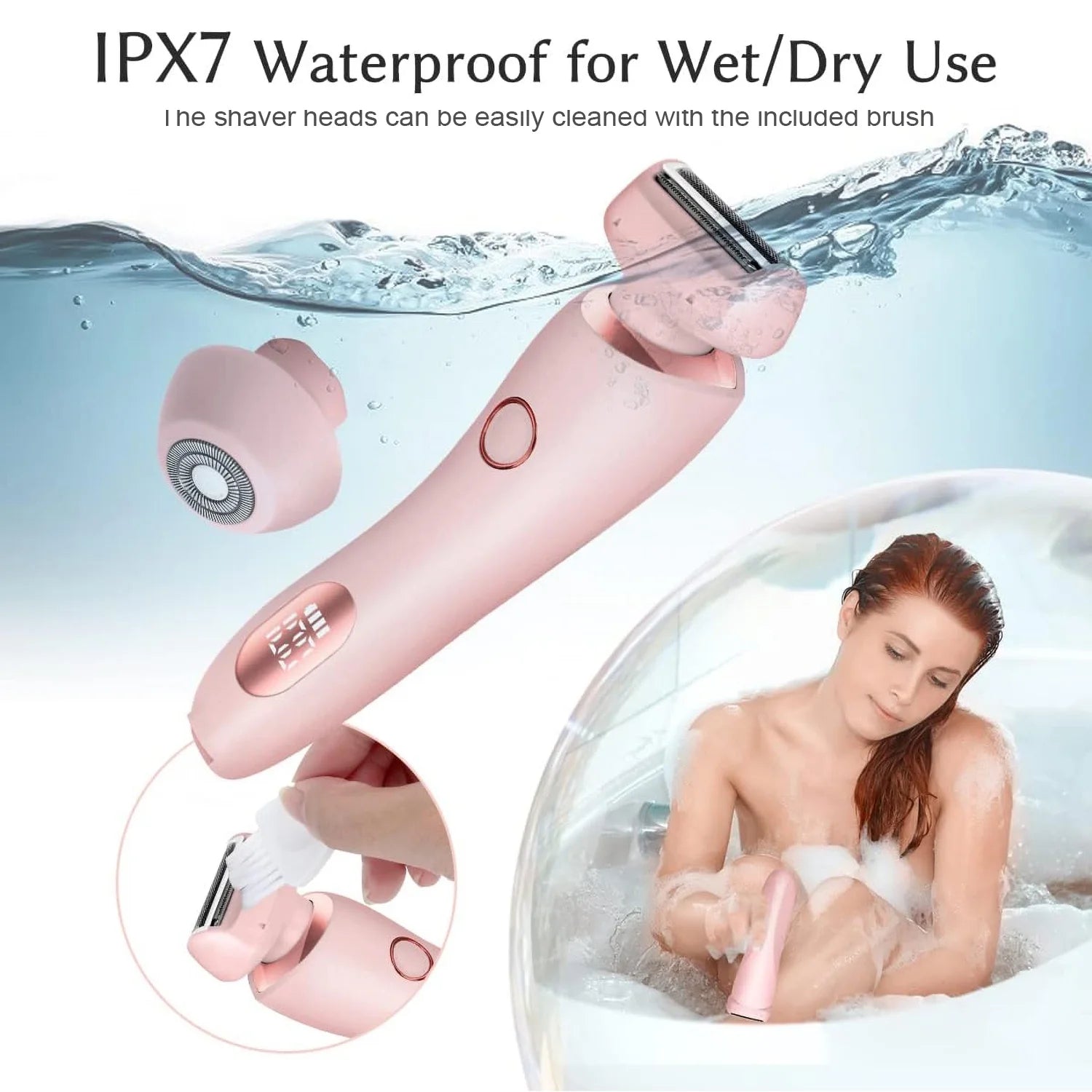 Electric Shaver for Women Rechargeable, Electric Razors for Women Wet and Dry Gift Set, Blue
