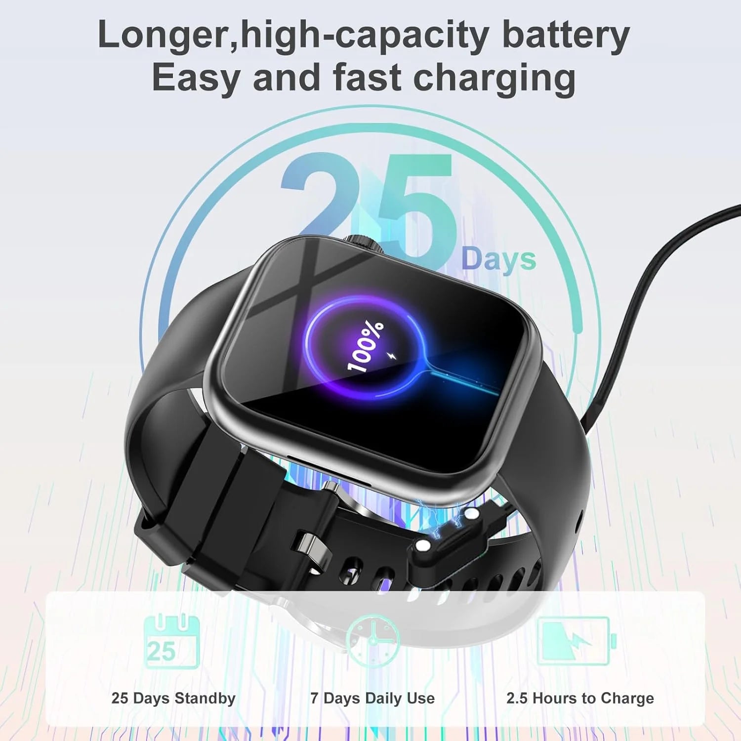 Smart Watch Answer/Make a Call Bluetooth Smart Watch for IOS Android Men&