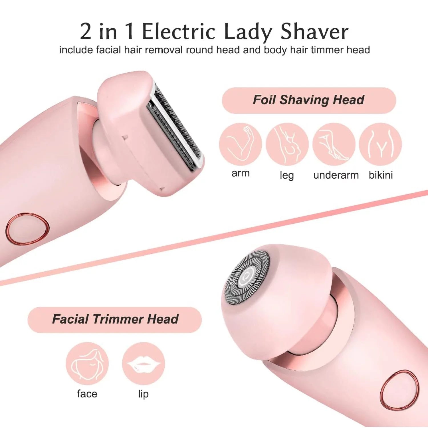 Electric Shaver for Women Rechargeable, Electric Razors for Women Wet and Dry Gift Set, Blue