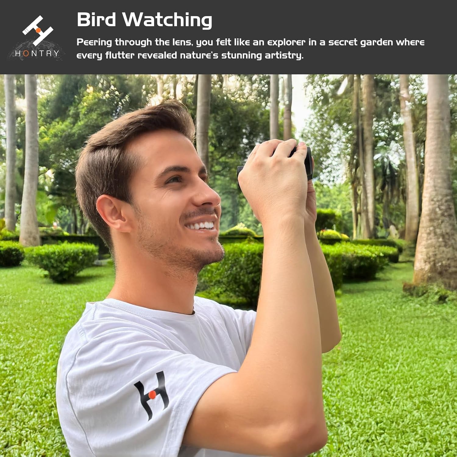 Binoculars for Adults and Kids, 10X25 Compact Binoculars for Bird Watching, Theater and Concerts, Hunting and Sport Games