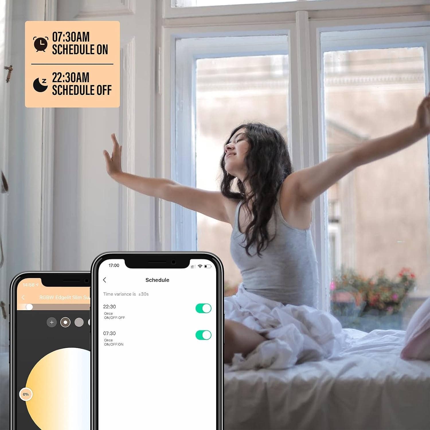 4 Inch LED Smart Slim Recessed Pot Light, Square, Wifi APP & Voice Control, 120V, 9W, 600LM, RGB + 2700K-6000K, ETL & FCC & IC Rated, Wet Location, Works with Alexa/Google Home, White -1Pack