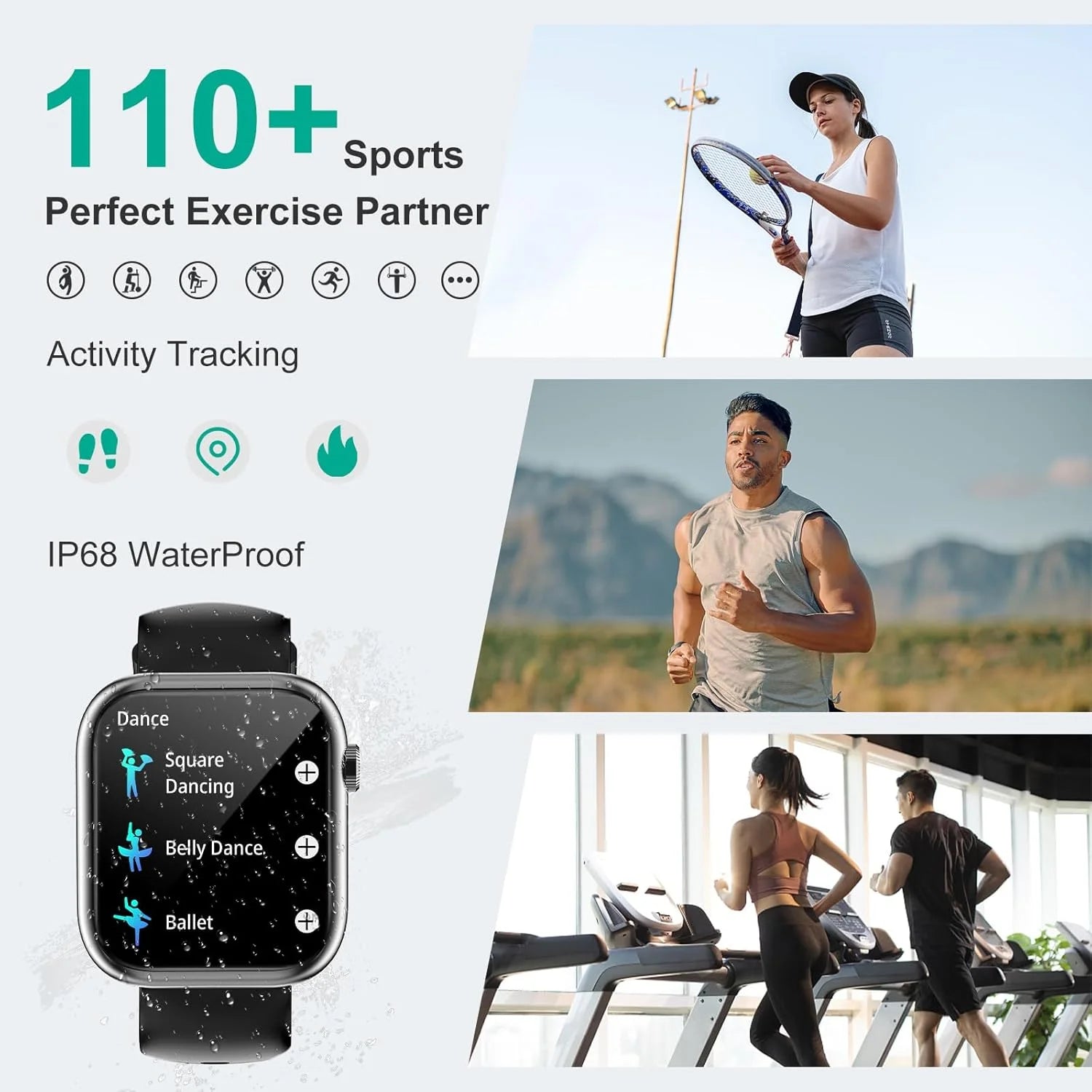 Smart Watch Answer/Make a Call Bluetooth Smart Watch for IOS Android Men&