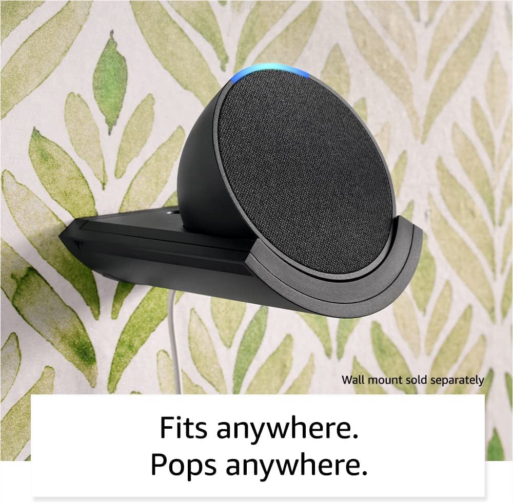 Echo Pop (Newest Model), Our Smallest Alexa Speaker, Fits in Any Room, Lavender Bloom