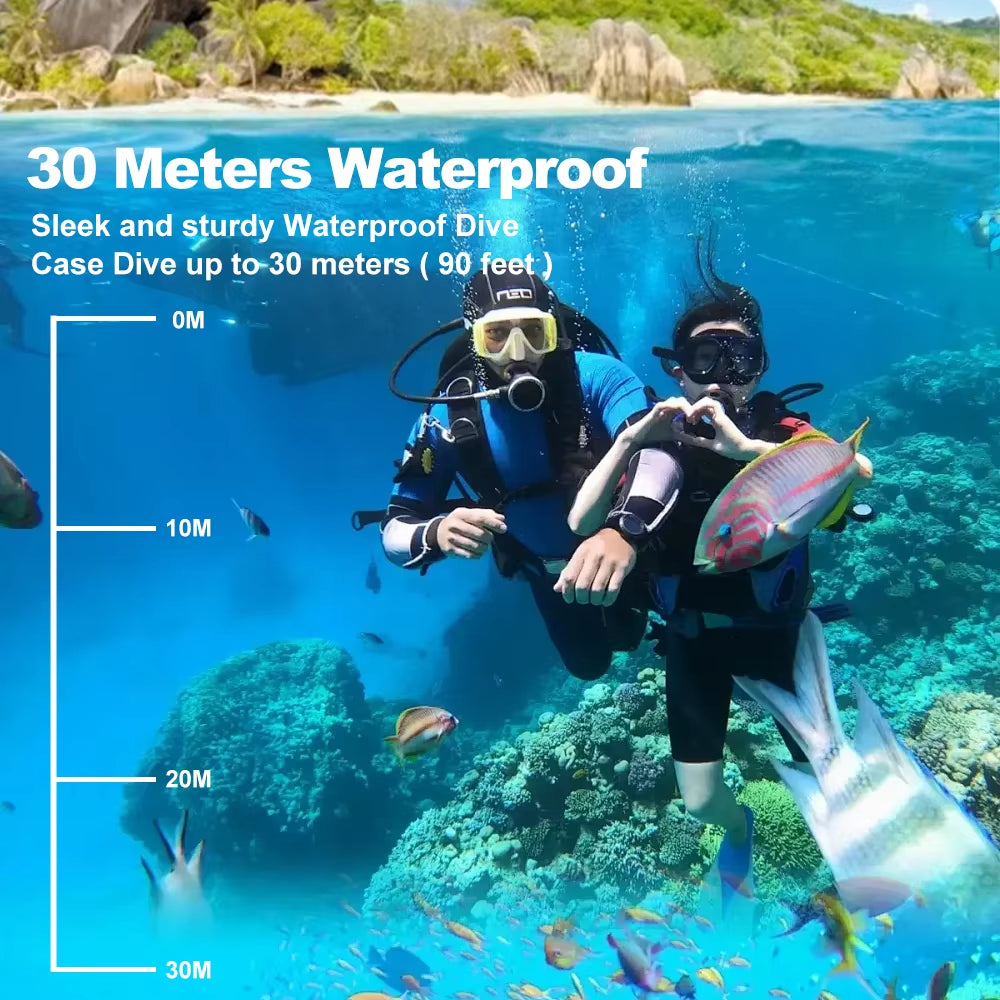 4K Action Camera Wifi 2.0&quot; Screen 1080P/30FPS Waterproof Camera Helmet Video Recording Camera Sports Cameras Outdoor Mini Cam