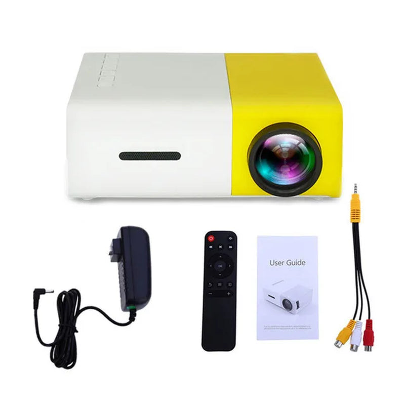 &quot;Mini Projector – 1080P Full HD Support, Portable LED Projector, 4K Video Playback, Multiple Connectivity Options &quot;