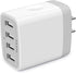 USB Charger Adapter, 2-Pack  4.8A 4-Muti Port Phone Wall Plug Fast Charging Block Box for Iphone 15 14 13 12 Pro Max 11 SE 10 XR XS X 8 7, Samsung Galaxy, Moto, LG, Pixel, Power Cube Base Brick
