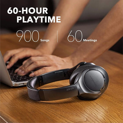 Life Q20 Hybrid Active Noise Cancelling Headphones, Wireless over Ear Bluetooth Headphones, 60H Playtime, Hi-Res Audio, Deep Bass, Memory Foam Ear Cups, Travel, Office, USB-C Charging