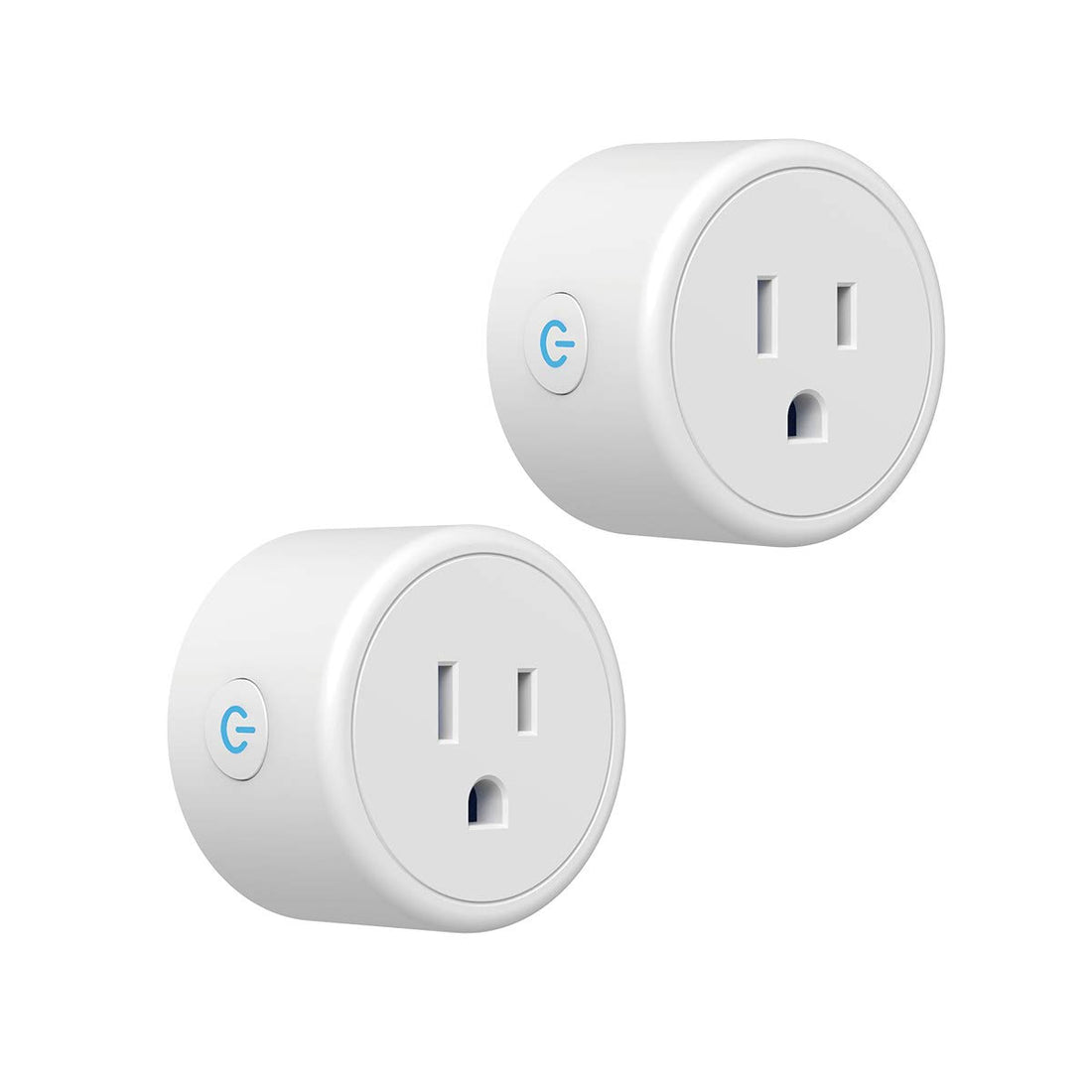 Smart Plug  Works with Alexa Google Assistant, Mini Smart Outlet Wifi Plug with Timer Function, No Hub Required (2 Pack)