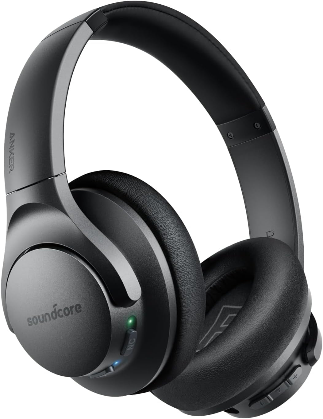 Life Q20 Hybrid Active Noise Cancelling Headphones, Wireless over Ear Bluetooth Headphones, 60H Playtime, Hi-Res Audio, Deep Bass, Memory Foam Ear Cups, Travel, Office, USB-C Charging