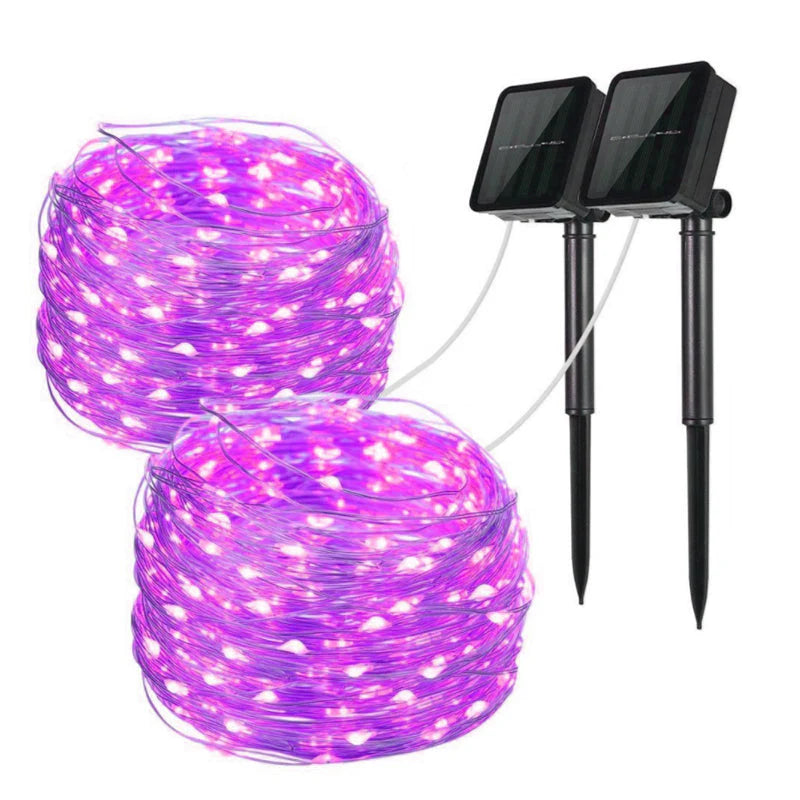Mini Fiery 100 Lights Shine like Firebugs with Solar Power 2/ Pak