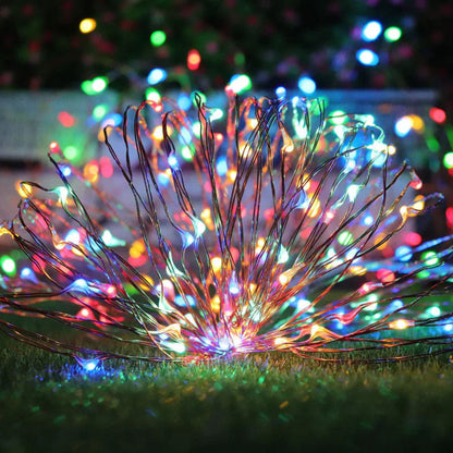 Mini Fiery 100 Lights Shine like Firebugs with Solar Power 2/ Pak