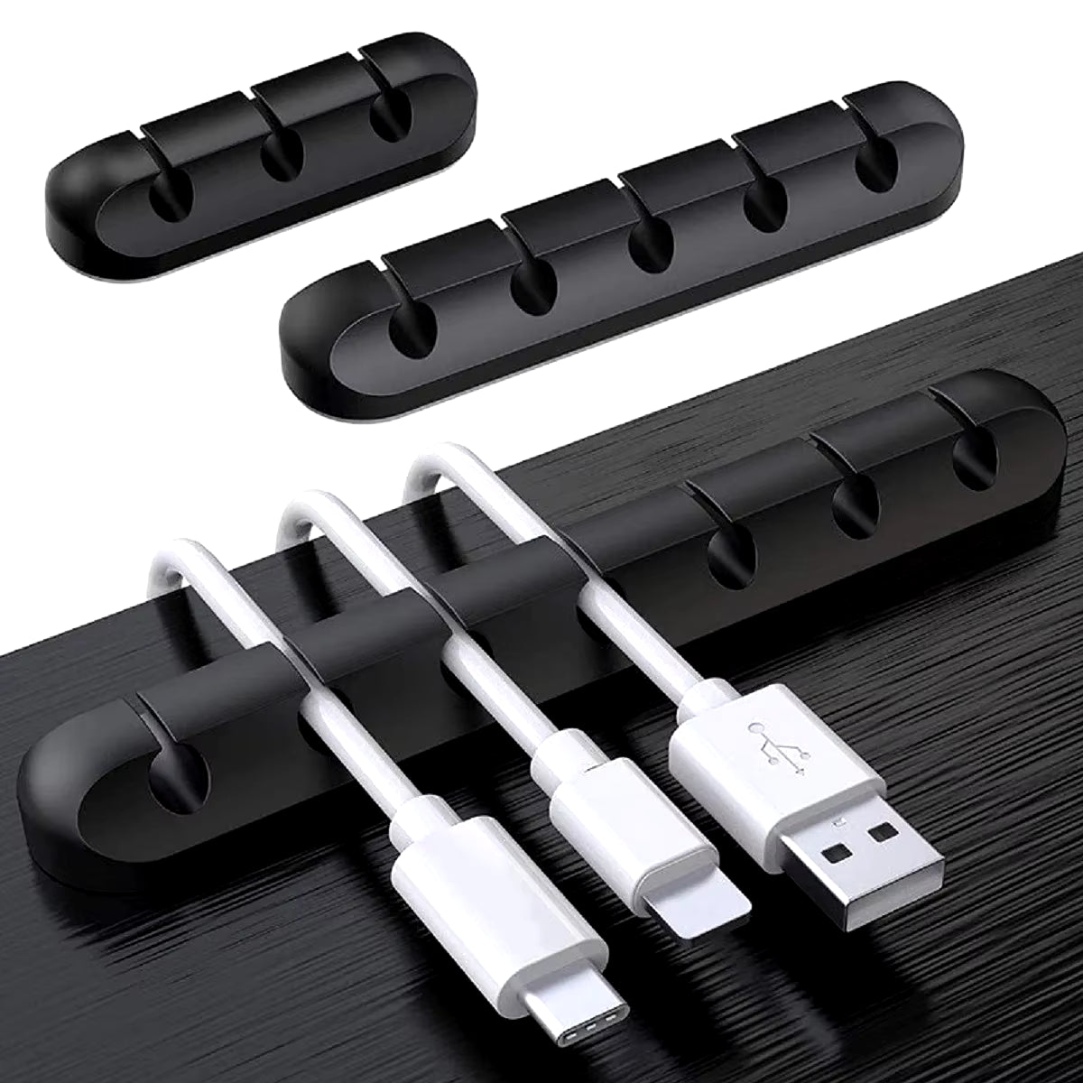 Silicone USB Cable Organizer Cable Winder Desktop Tidy Management Clips Cable Holder for Mouse Headphone Wire Organizer