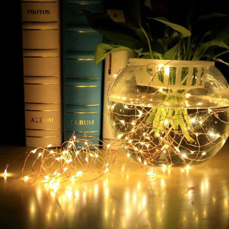 Mini Fiery 100 Lights Shine like Firebugs with Solar Power 2/ Pak