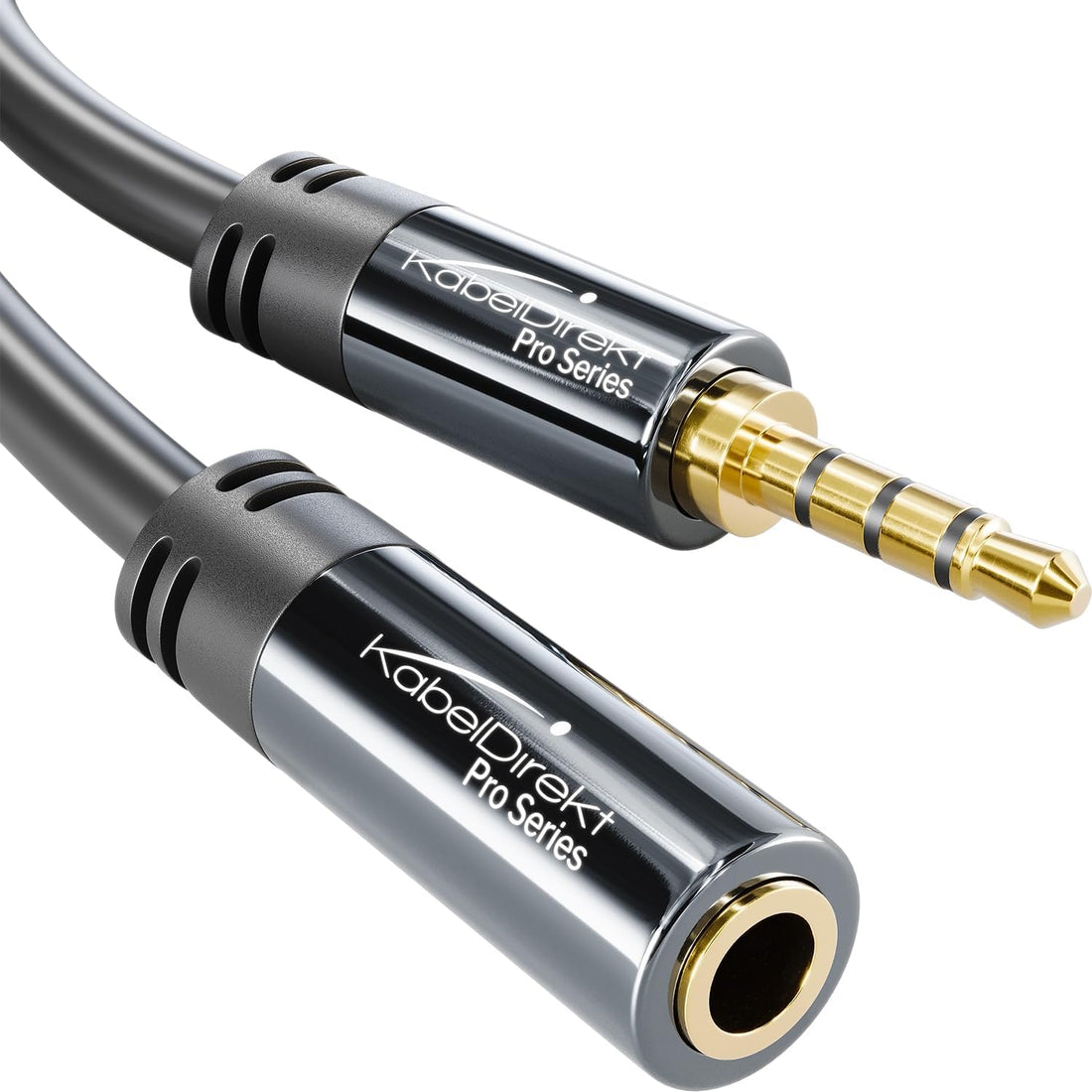 – Headset Extension Cable – 6Ft – Headphone Extension Cord with Break-Proof Metal Plug for Gaming Headsets &amp; Headphones with Microphone, TRRS, 4-Pole, 3.5Mm Male to Female
