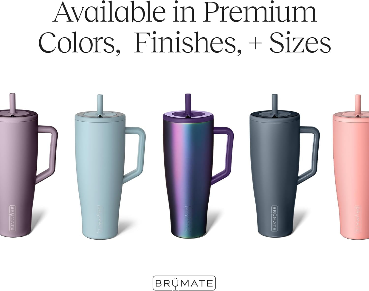 Era 40 Oz Tumbler with Handle and Straw | 100% Leakproof Insulated Tumbler with Lid and Straw | Made of Stainless Steel | Cup Holder Friendly Base | 40Oz (Lilac Dusk)