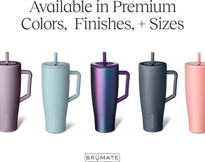 Era 40 Oz Tumbler with Handle and Straw | 100% Leakproof Insulated Tumbler with Lid and Straw | Made of Stainless Steel | Cup Holder Friendly Base | 40Oz (Lilac Dusk)