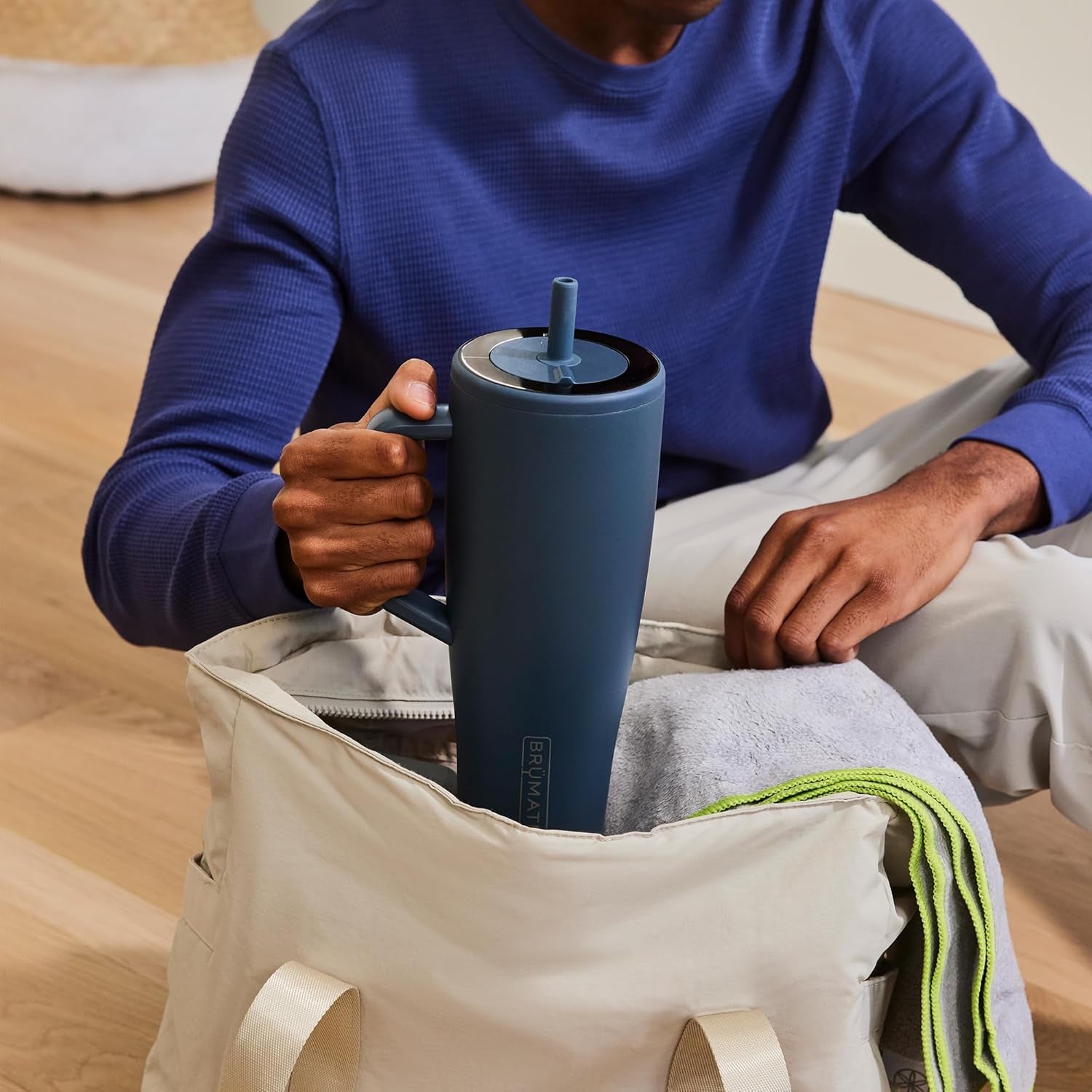 Era 40 Oz Tumbler with Handle and Straw | 100% Leakproof Insulated Tumbler with Lid and Straw | Made of Stainless Steel | Cup Holder Friendly Base | 40Oz (Lilac Dusk)