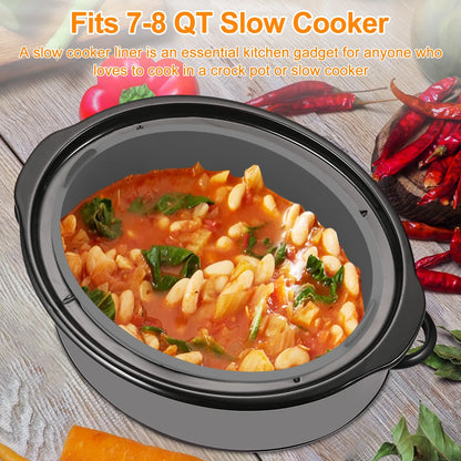 7-8Qt Silicone Liner Slow Cooker