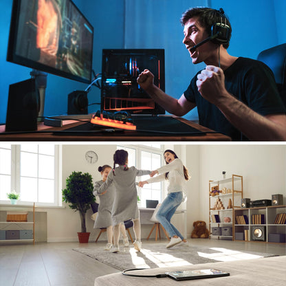 – Headset Extension Cable – 6Ft – Headphone Extension Cord with Break-Proof Metal Plug for Gaming Headsets &amp; Headphones with Microphone, TRRS, 4-Pole, 3.5Mm Male to Female