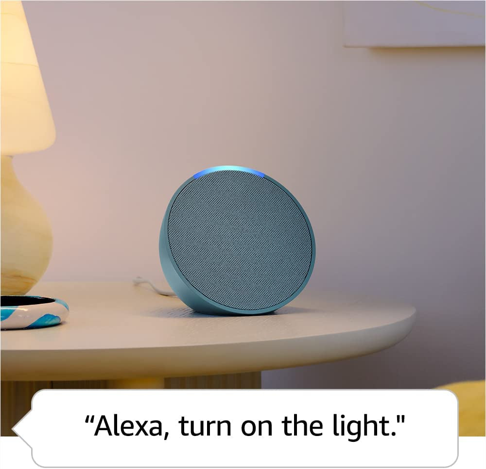 Echo Pop (Newest Model), Our Smallest Alexa Speaker, Fits in Any Room, Lavender Bloom