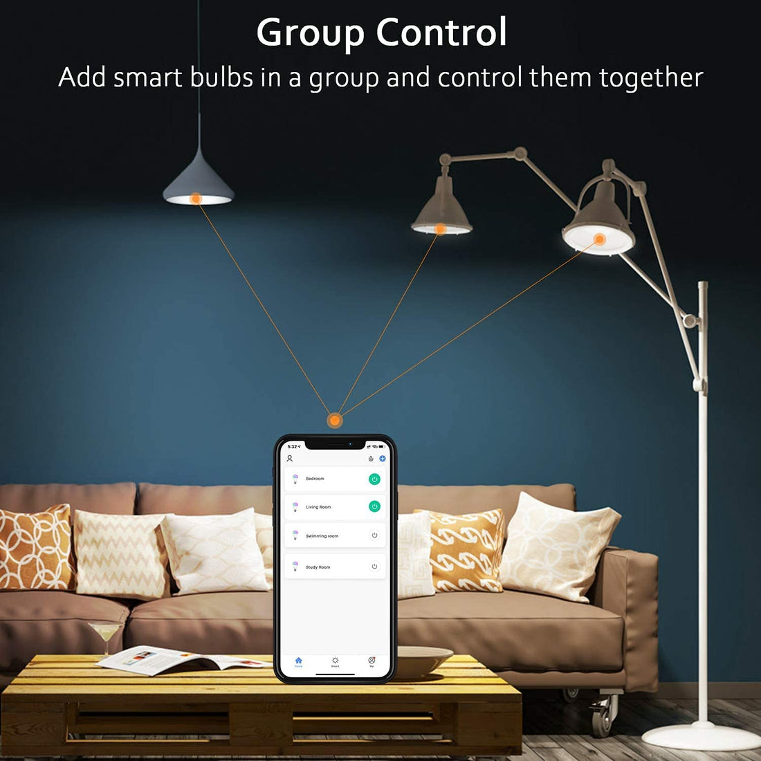 Alexa Smart Light Bulbs, LED Warm White RGB Color Changing Wifi Smart Bulbs That Work with Alexa, Siri, Echo, Google Home (No Hub Required), E26 A19 7W Multicolor (4 Pack)