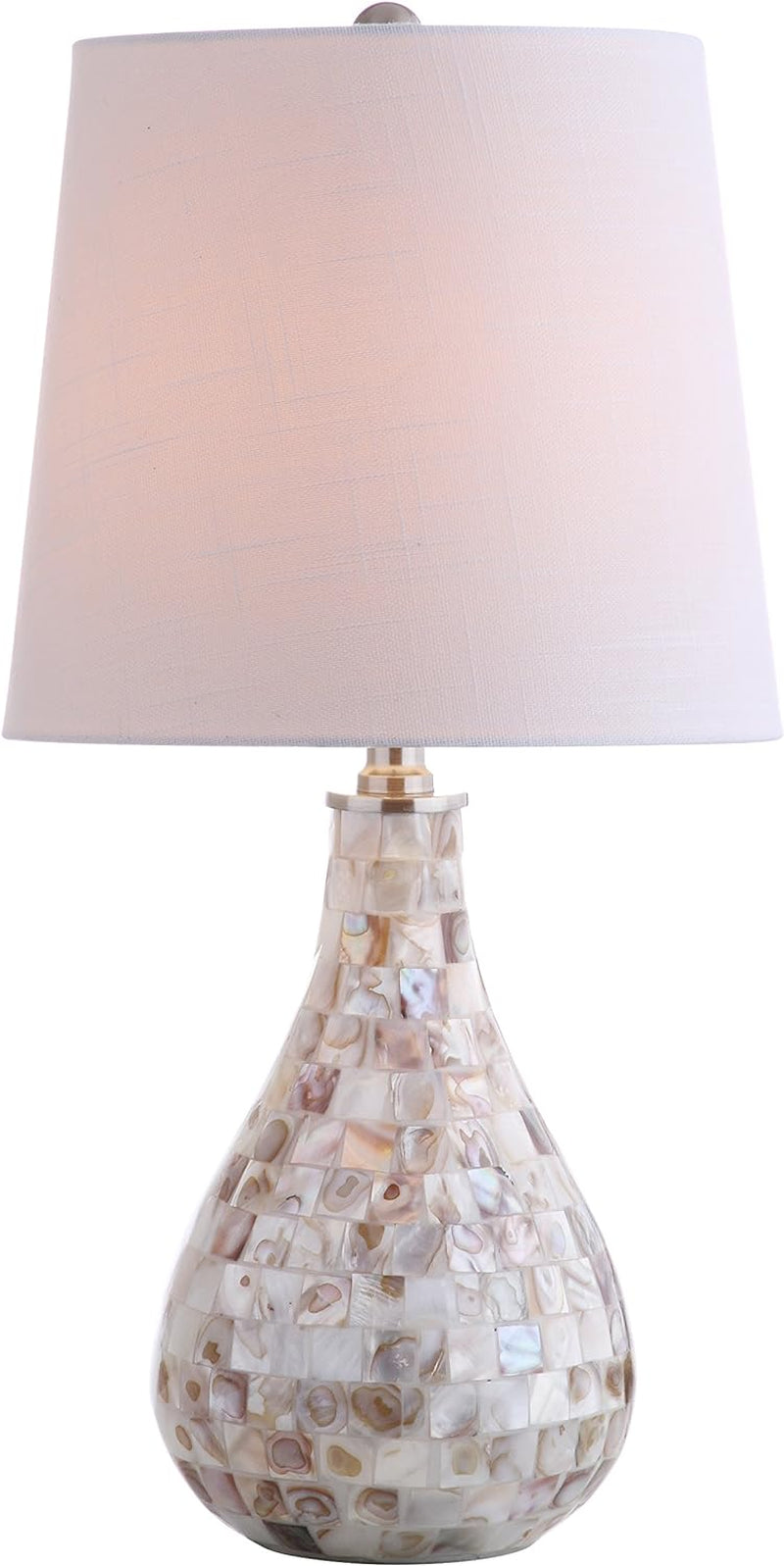 JYL1024A Mona 20.5&quot; Mini LED Table Lamp, Cottage, Coastal, Transitional, Modern, Elegant, Office, Living Room, Family Room, Dining Room, Bedroom, Hallway, Foyer, Seashell